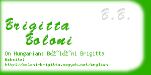 brigitta boloni business card